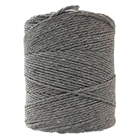 Grey cotton cord. Baker's twine