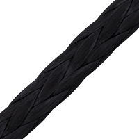 GP12 Black. 12-strand HMPE rope