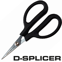 D-Splicer scissors for cutting dyneema rope.