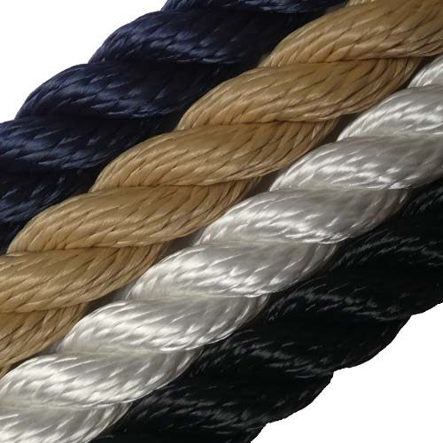 Mooring Rope Multiplait Octoplait 18mm 8 Strand Black Nylon Rope Per Metre 