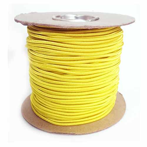 100m x 3mm neon yellow shockcord - Click Image to Close