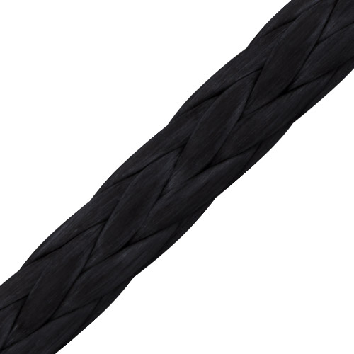 GP12 Black. 12-strand HMPE rope - Click Image to Close