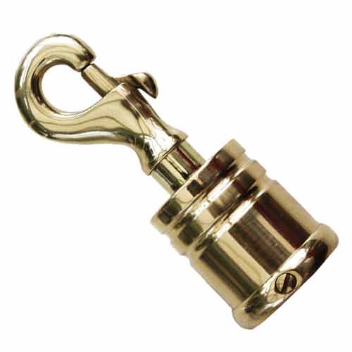 Brass/Chrome Trigger Hook - Click Image to Close