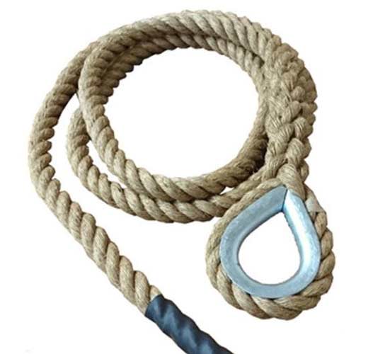 Gym Climbing Rope- Natural rope for indoors - Click Image to Close