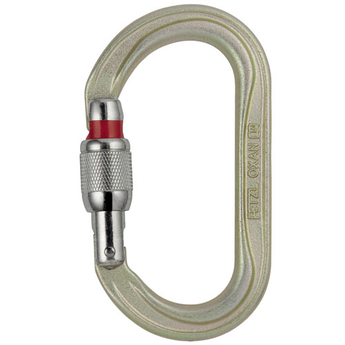 Petzl Oxan Steel Carabiner- screw lock - Click Image to Close