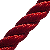 3 Strand Polyester rope RED